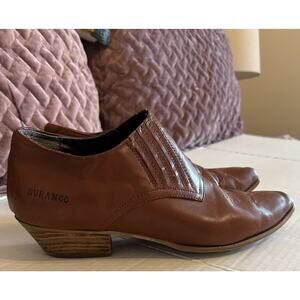 Durango Crush Ankle Boots Womens 9 M Brown Low Cut Western Shoe Leather Rodeo